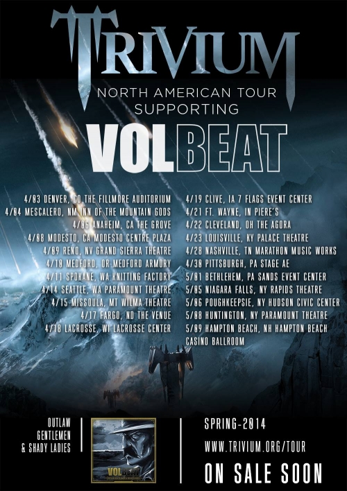 Trivium &amp; Volbeat de gira