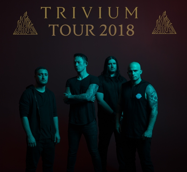 Trivium Tour 2018: Europa, Reino Unido + Tour con BFMV &amp; participación en Festivales en EUA