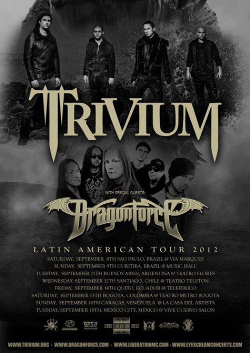 Confirmado: Trivium - “In Waves” Tour por Sudamérica [países y fechas]