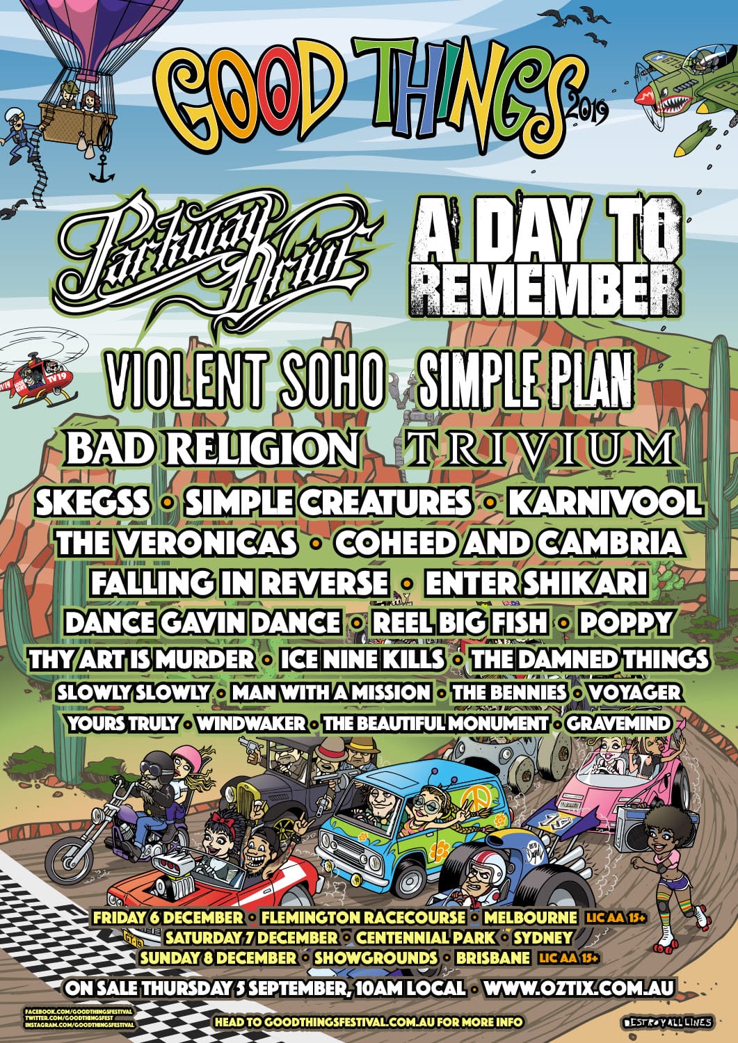 Good Things Festival Line Up Poster HEAVY Magazine