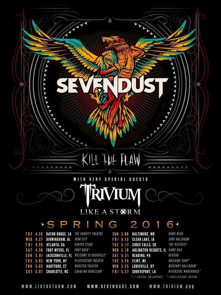sevendust kill the flaw tour
