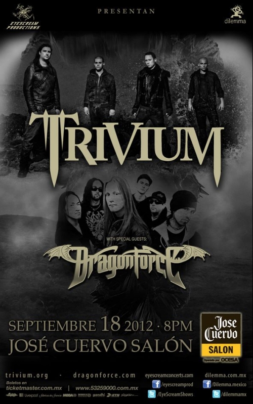 Eyescream Productions regalar&aacute; boletos para el show de Trivium en M&eacute;xico