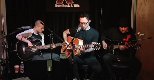 [videos] Trivium tocando temas acústicos en 100.3 The X Rocks