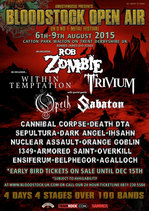 Trivium confirma participaci&oacute;n en el festival Bloodstock 2015