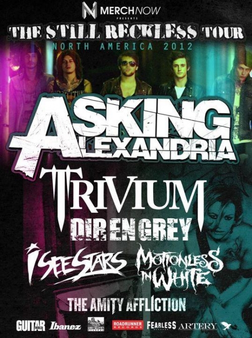 Fechas para &ldquo;The Still Reckless Tour&rdquo;: Trivium, Asking Alexandria y m&aacute;s 