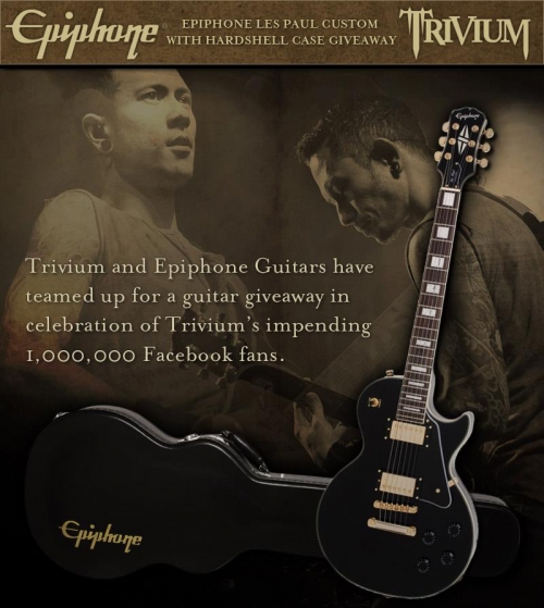 Concurso: &iexcl;Gana una guitarra cortes&iacute;a de Trivium &amp; Epiphone!