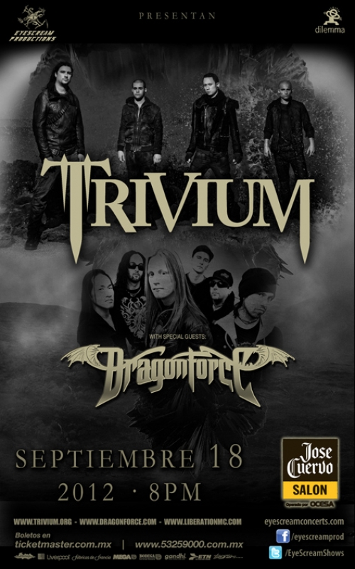 ¡Boletos para TRIVIUM/DRAGONFORCE en México! [detalles]