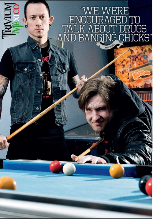 Matt Heafy: &ldquo;Nos alentaron a hablar sobre drogas y tener sexo con chicas&rdquo; [scans de Metal Hammer]